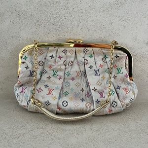 Louis Vuitton silk clutch